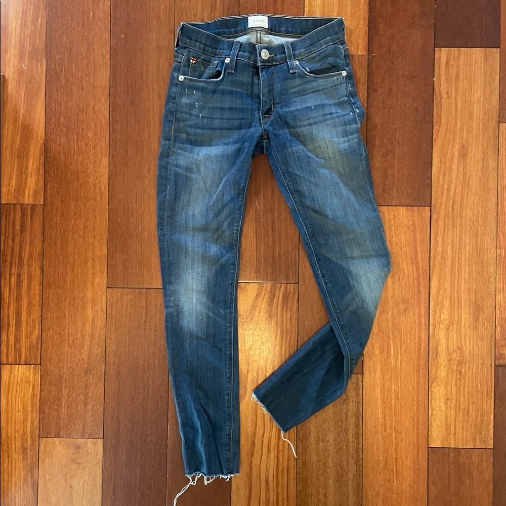 Hudson distressed skinny jeans